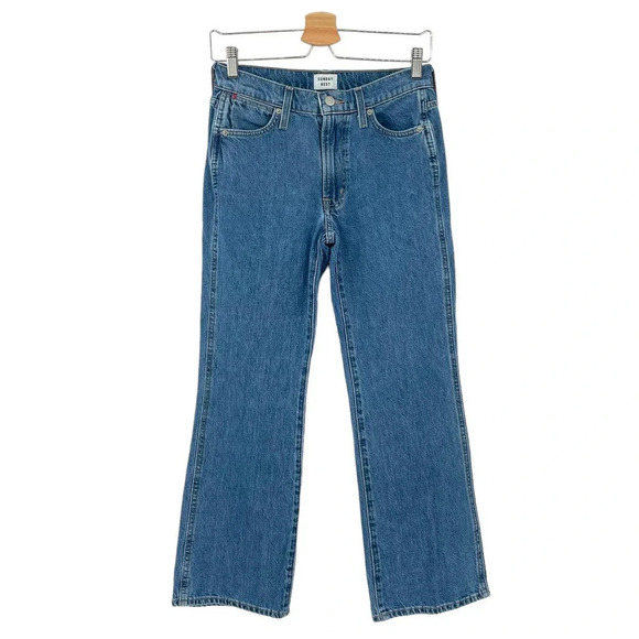 Aritzia Sunday Best Zinger Jeans Mid Rise Flare 90s Medium Wash Blue Size 25 - Picture 2 of 9